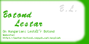 botond lestar business card